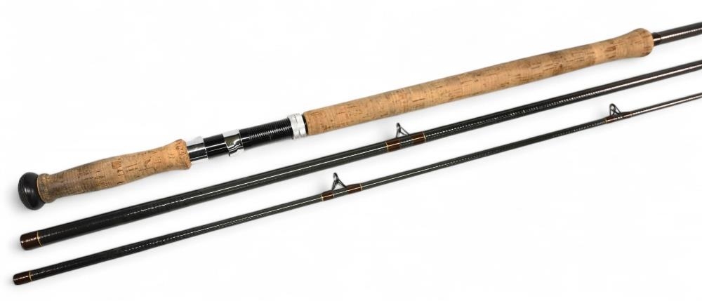 Daiwa Carbon C98-15 salmon carbon fly rod, 15ft 33pc line 10/11#, 26" handle, alloy double down