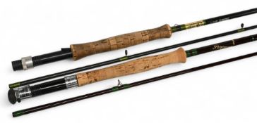 Portman hollow glass trout fly rod, 8ft 6