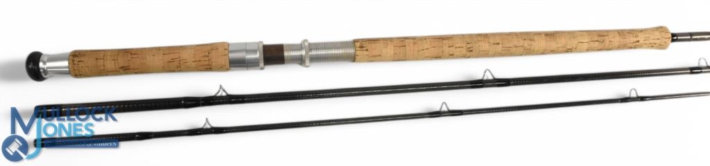 Orvis USA Graphite salmon carbon fly rod 13ft 6" 3pc, 28" handle with alloy down locking reel seat