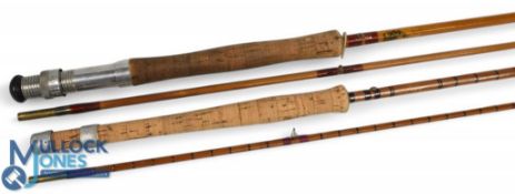 Millwards Fly Craft Mk II split cane trout fly rod 9ft 6