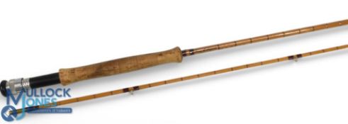 Greys of Alnwick England Aln-Deluxe split cane trout fly rod, 8ft 6