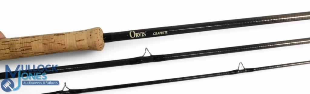 Orvis USA Graphite salmon carbon fly rod 13ft 6" 3pc, 28" handle with alloy down locking reel seat - Image 3 of 3