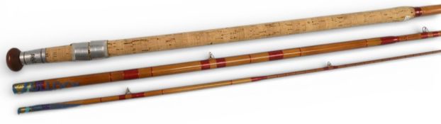 Hardy the Lightweight Thames style, 12ft 3-piece coarse fishing rod, fully refurbished, whole cane
