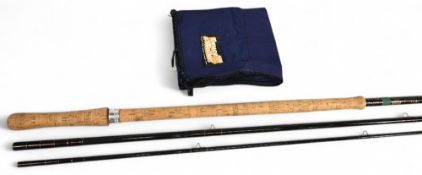 Bruce & Walker hand built in England Walker Powerlite hollow glass salmon fly rod, 16
