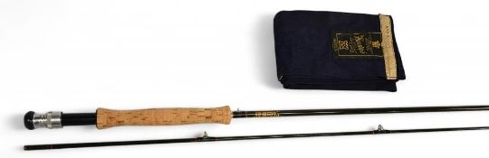 Hardy Favourite carbon trout fly rod 9ft 2pc, line 6/7#, alloy uplocking reel seat, carbon insert