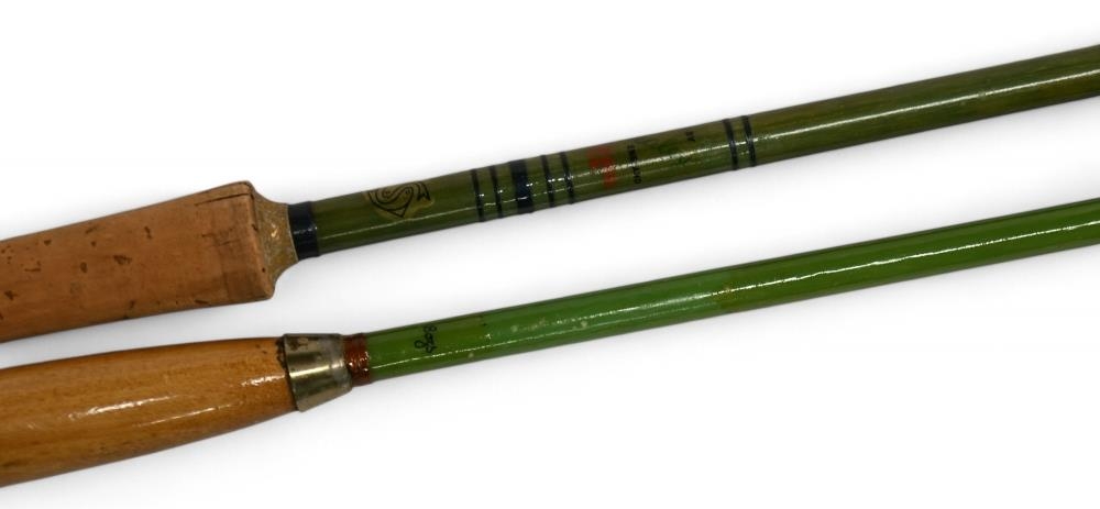 Edgar Sealey Gold Seal 11 lb solid glass boat rod 8ft 2pc, 24" handle with alloy sliding reel - Image 3 of 3