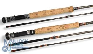 John Norris, Penrith Lakeland Spiralite 9' 2 piece carbon trout fly rod, #5/7, spiral blank, up