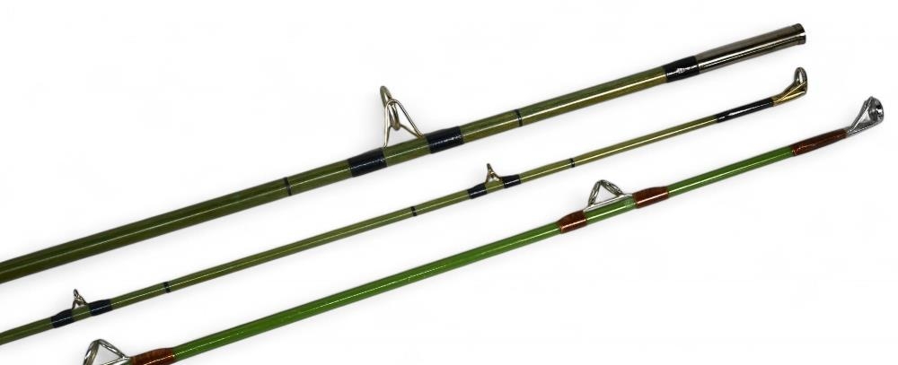 Edgar Sealey Gold Seal 11 lb solid glass boat rod 8ft 2pc, 24" handle with alloy sliding reel - Image 2 of 3