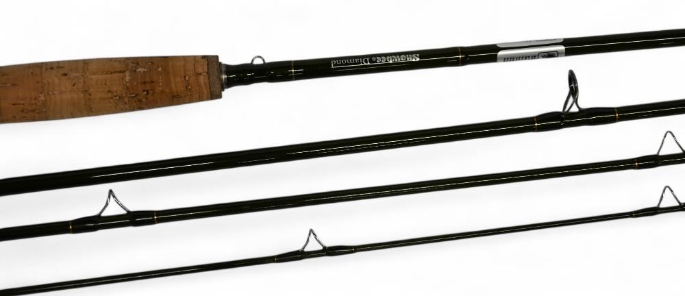 Snowbee "Diamond" carbon trout fly rod, 10ft 4pc line 3#, alloy double uplocking reel seat with burr - Image 4 of 4