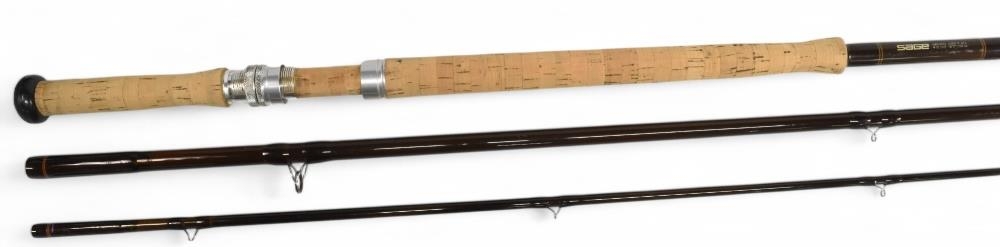 Sage GFL Graphite 10160-3 11 1/8oz Salmon fly rod 16ft 3pc line 10# 24" handle with alloy down