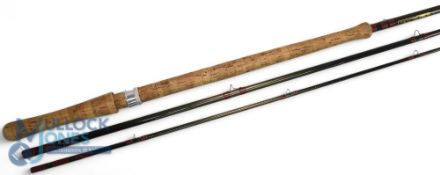 Bruce & Walker hand built Cordon-Bleu carbon salmon fly rod - 14ft 3pc line 8/10#, 24
