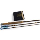 Hardy Alnwick Jet carbon trout fly rod 8ft 3pc line 6#, alloy sliding reel fittings, lined butt