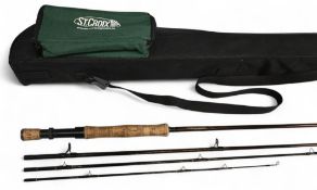 St Croix Imperial, 9' 4 piece graphite trout fly rod, line#6/7, tip section repaired, 7