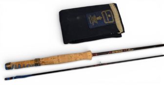 Hardy Alnwick Graphite Deluxe carbon trout fly rod: 8ft 2pc line 5/6#, alloy sliding reel
