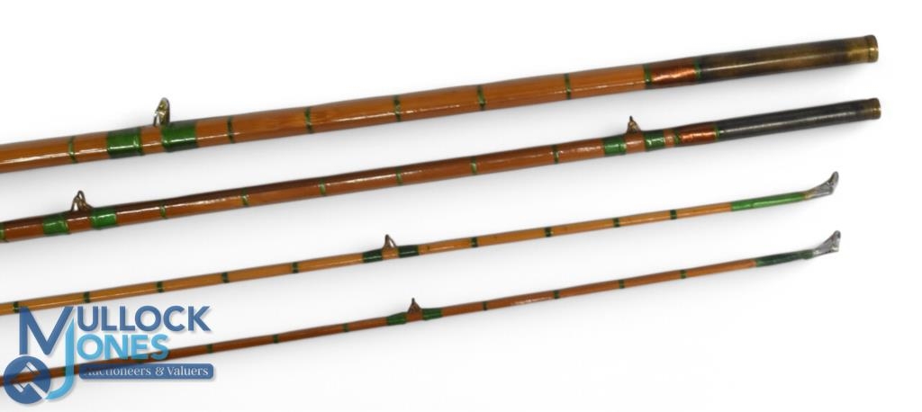 John Macpherson & Sons Inverness split cane trout fly rod 10ft 3pc with spare tip section, alloy - Image 2 of 3