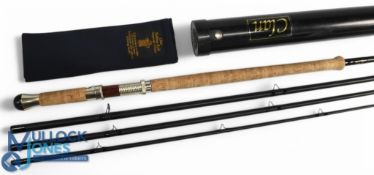 Clan made in Scotland Graphite II carbon salmon fly rod 15 ft 4pc line 10/11, 26
