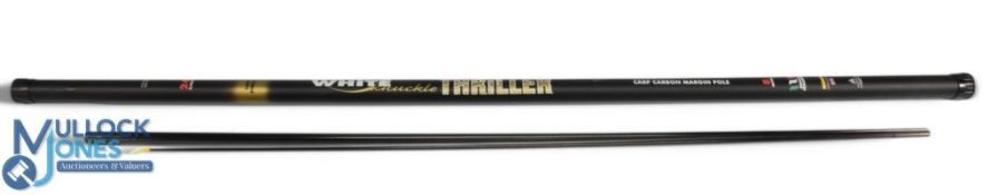 Middy White Knuckle Thriller CX Series 8m margin pole with two top fits 8-10 yellow / 18-20 blue.