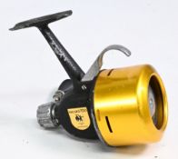 ABU Record 700 closed face spinning reel with trigger cast, foot stamped Made in Switzerland, LHW,