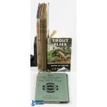 4x Period Fishing Books, to include Map of the Trout and Salmon Waters of England and Wales 1958 ed,