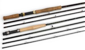 Normark Bob James Exploder carbon trout fly rod, 9ft 4pc line 6/7#, graphite uplocking reel seat,