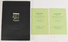Farlows 175th Anniversary 1840-2015 brochure, and two price lists in excellent condition