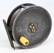 Carter of London by Dingley 4” alloy salmon fly reel, spring bar latch, original handle, correct