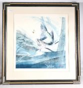 Pair framed Dart Salmon Lithographs Prints, 1992 MP (master’s proof) framed and mounted size 77cm