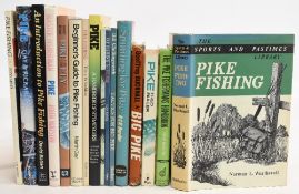 Pike Fishing Books to include Pike Fishing 1961 Norman L Weatherall, The Pike Fisherman’s Handbook