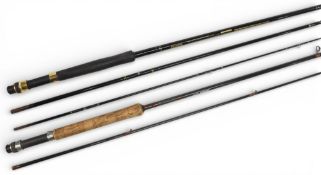 Fibatube Alnwick graphite carbon trout fly rod by Foxons St Asaph, 10ft 2pc line 6/7/8#, Fuji