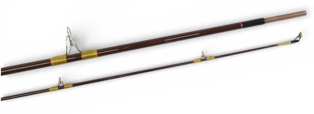 Hardy Alnwick “The Fibalite Spinning” hollow glass spinning rod, 8ft 2pc 7/8 lb, alloy uplocking - Image 2 of 3