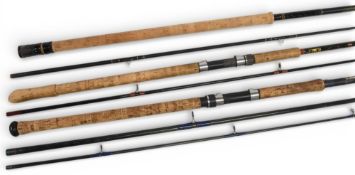 Bruce & Walker carbon spinning rod, 11ft 2pc, 26” handle, Fuji down locking reel set, lined rings,
