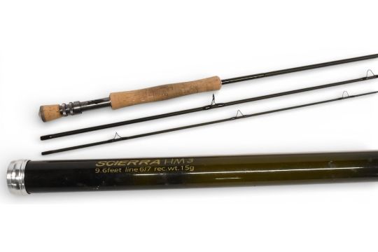 Scierra Fly Rods Scierra HM3 carbon trout fly rod, 9ft 6” 3pc line 6/7#, alloy double ...