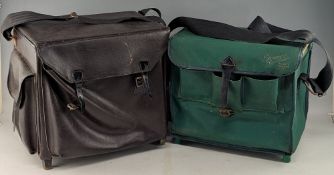 2x Vintage fishing tackle seat boxes, one by Efgeeco the cadet and a similar one, both in good