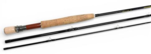 Wychwood Sharp Shooter Travel carbon trout fly rod, 11ft 3pc line 7/8#, alloy uplocking reel set and
