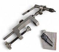 Dyna King USA Professional alloy vice with king size alloy 'C' clamp, full rotary lever action