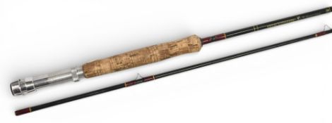 Shakespeare Worcestershire Boron carbon trout fly rod 1726-285, 9ft 6” 2pc line 8/10#, alloy down