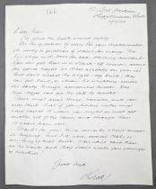 Richard Walker Letter 1983 – 14th April hand written and signed Dick – 3x paragraphs discussing