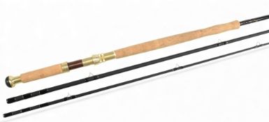 Bruce & Walker hand built Powerlite Speycaster carbon salmon fly rod, 27