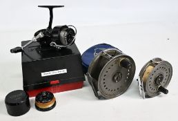 3x Various Fishing reels to include Garcia Mitchell 309 spinning reel RHW rear optional check lever,