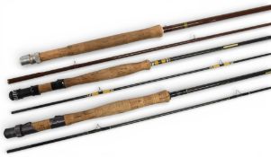 Shakespeare President 1735 carbon trout fly rod 2.5m 2pc line 7#, alloy uplocking reel seat, lined