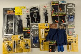 Good collection of fly fishing accessories, generally new in packets, including Greys Easy