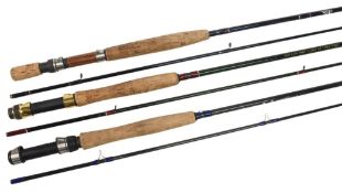 Shakespeare Imperial carbon fly rod 1727-285, 2.85m 2pc line 7/9#, x-wrap alloy uplocking reel seat,