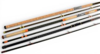 Vortex by Barlow Seaspeed 12’ 2 piece fibreglass beach caster, casting 2-6oz, snap reel fitting, a