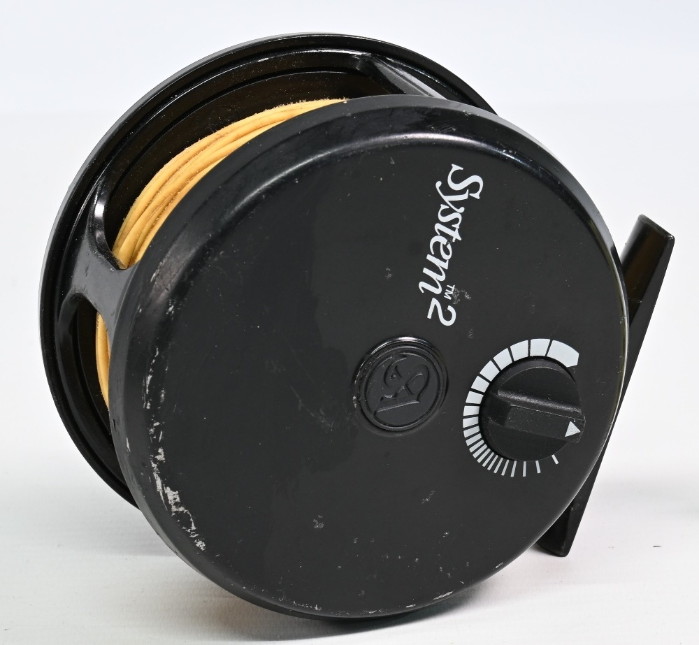 Scientific Anglers System 2 alloy salmon fly reel 1213 with spare spool, 4” wide ventilated spool, 2 - Image 2 of 2