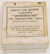 Scarce Farlow Contratac fishing line reviver kit, in original box with 11 Panton Street,