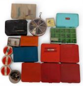 Collection of Assorted Trout /Salmon Flies Nymphs, wet and dry in Boxes five by Leeda, in mixed