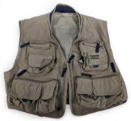 Shakespeare Fishing Waistcoat, multi pockets with zipper, size L, in good light used condition