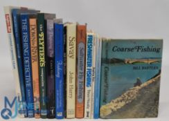 14x Fishing Books to include Coarse Fishing 1973 Bill Bartles, Where to coarse Fish in Britain &
