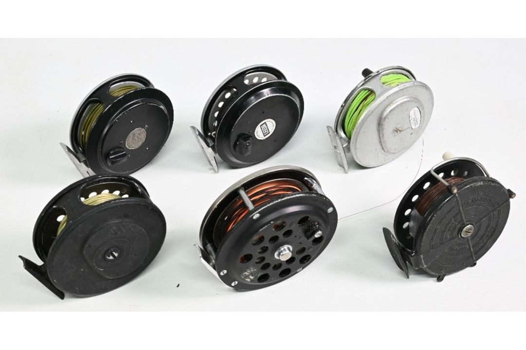 A collection of fly and course reels, all working well, as follows: 3x Rimfly Intrepids. 1x Rimfly - Image 2 of 2
