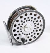 Hardy Bros “The LRH Lightweight” alloy trout fly reel with two rivet ‘L’ shaped line guides, 3 3/16”